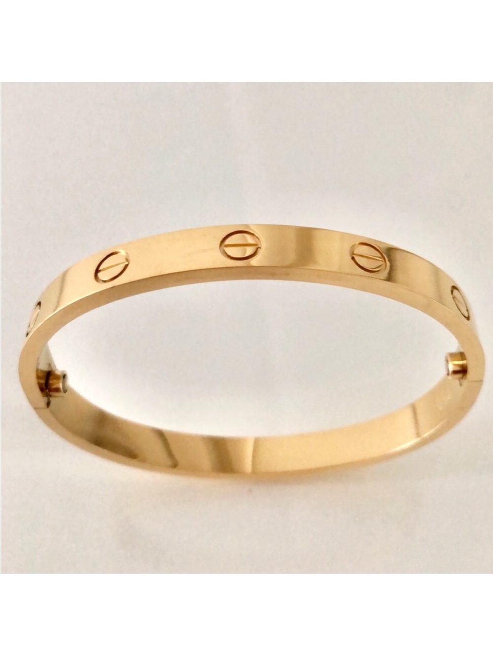 Generic Clip On Gold Screw Cuff Bangle Bracelet - Picture 2 of 5